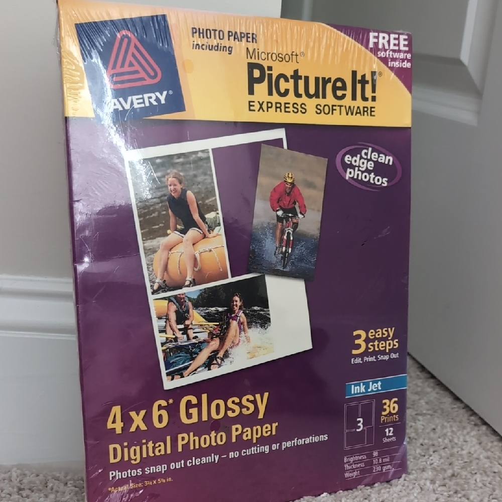 Avery 4x6 Glossy Digital Photo Paper - Package NWT